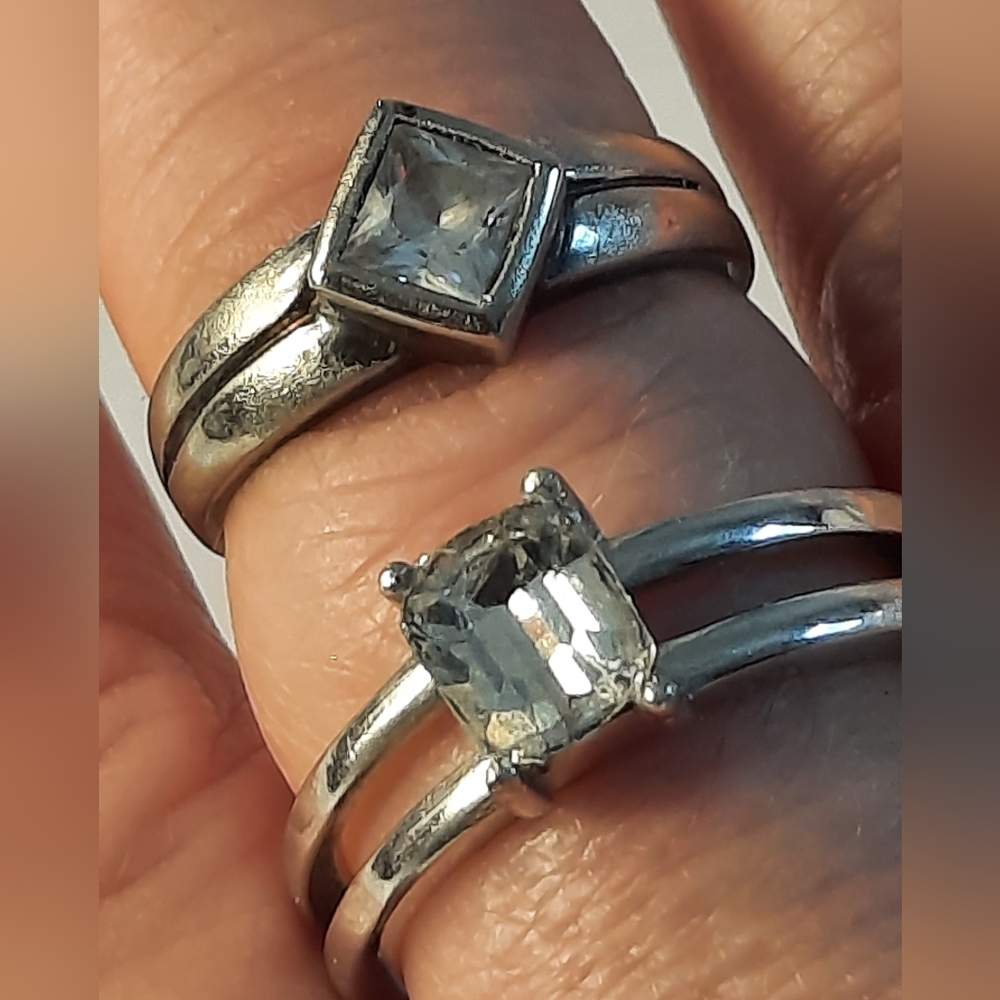 2 Sterling Silver Rings